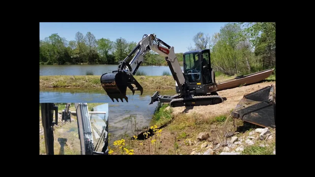 First project with the new 2021 Bobcat e42 R series mini ex!! EPIC FAIL!!!