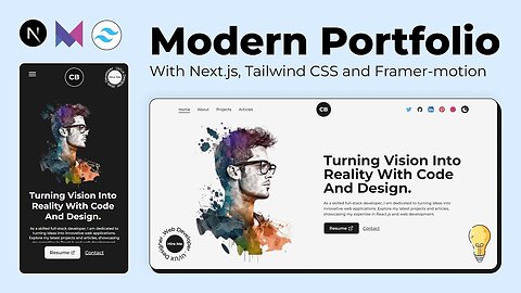 How to Create a Stunning Portfolio Website with Nextjs, Tailwind CSS and Framer-motion