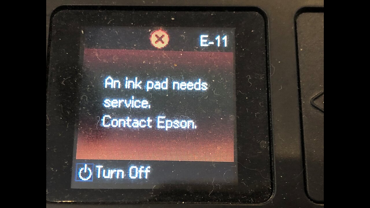 Epson eco tank 2550 RMA Replacement for 2750 Refurbished E error 11 An ink Pad Needs Service Contact