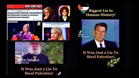Roseanne Barr Ronald Reagan Brother Nathaniel Christian Howard Stern VHVII Expose Holocaust Hoax
