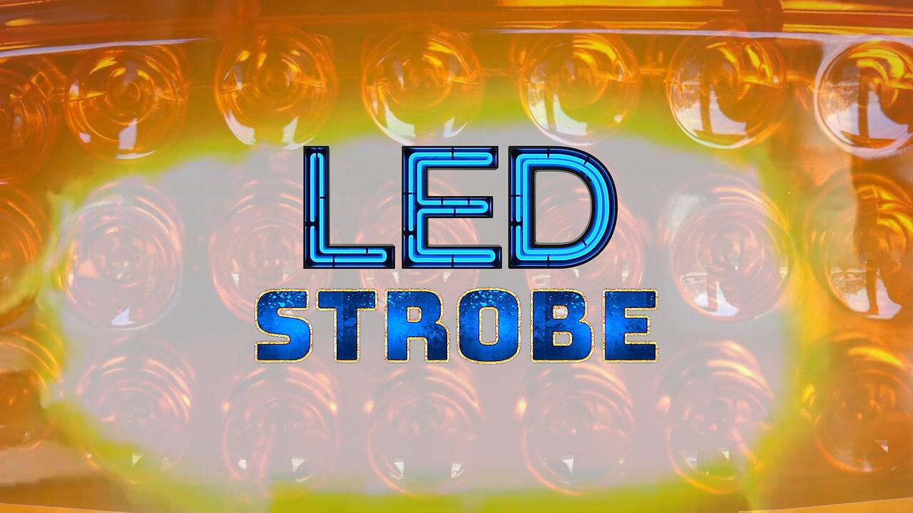 Amber LED Strobe Light with Magnetic Mount Base