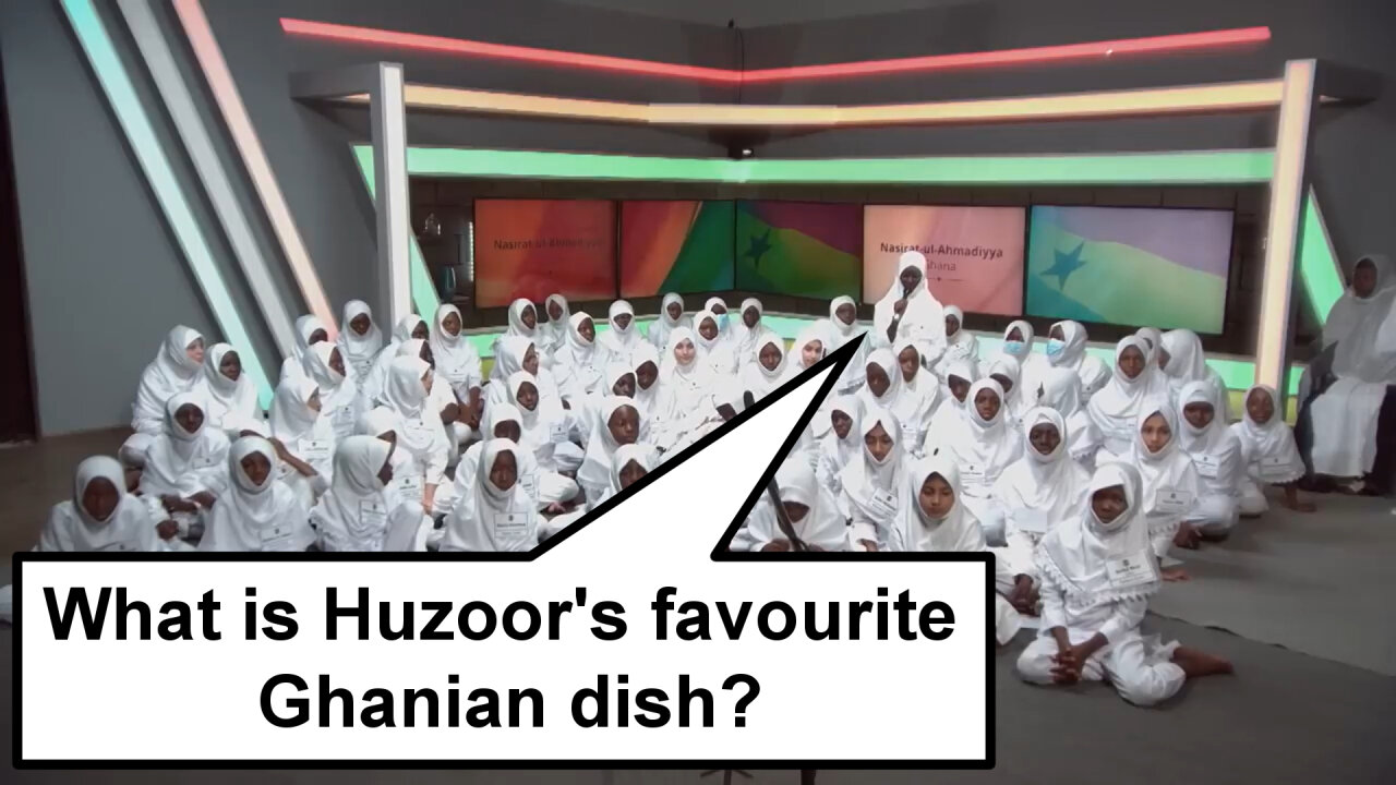 What is Huzoor's favourite Ghanian dish?