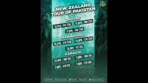 Pak vs nz schedule updates after change the schedule #Cricketreviewsnadirali