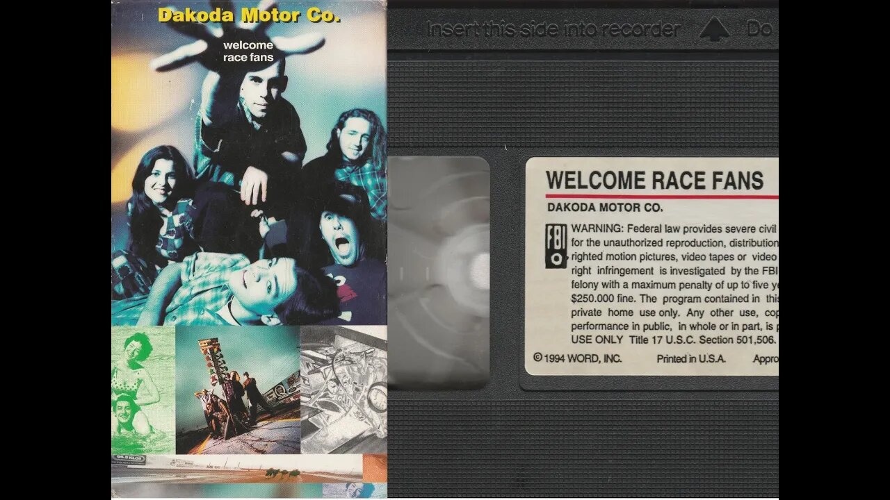 Dakoda Motor Co.📼 Welcome Race Fans - Full 1994 VHS - Steve Taylor, Peter King. 90's Christian Rock