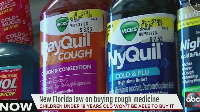 New Florida law on buying cough medicine