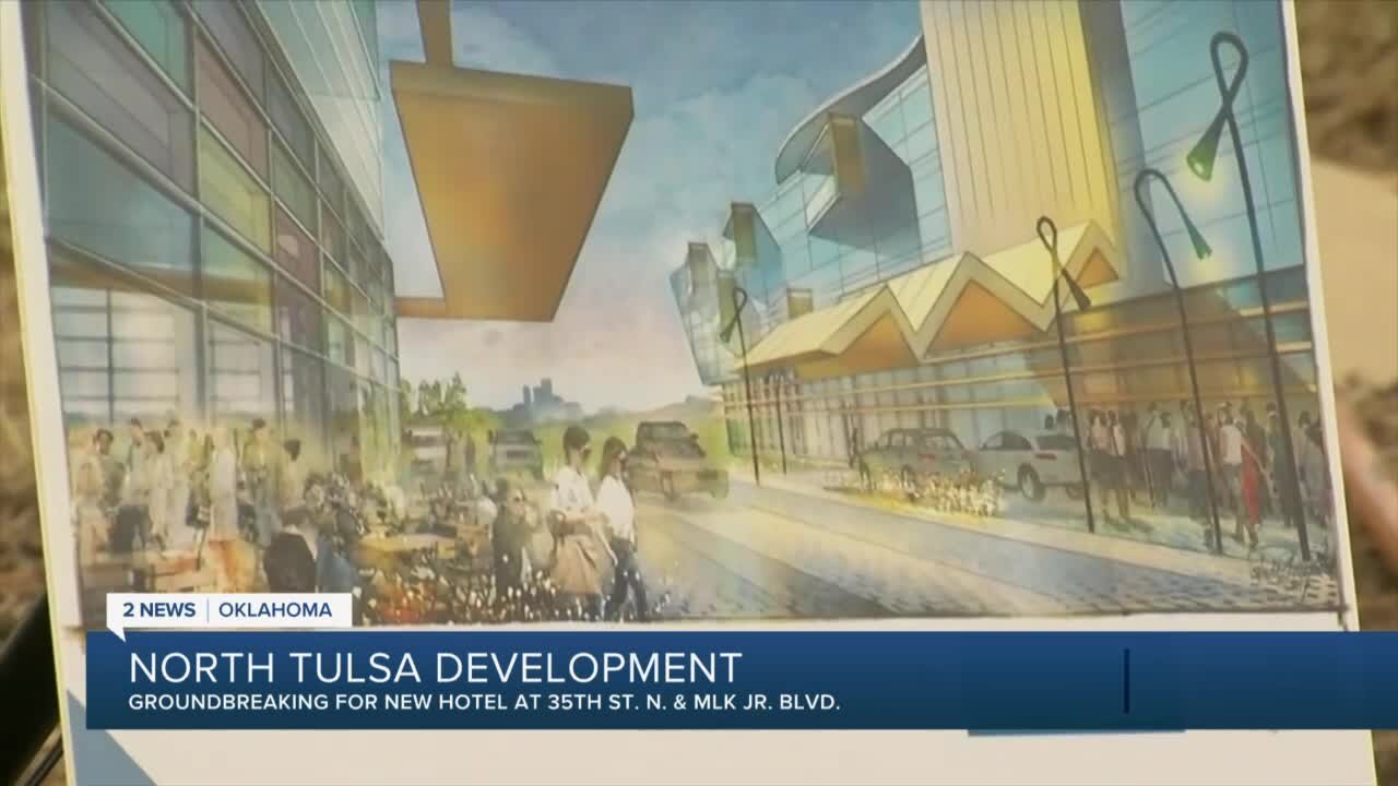 Groundbreaking ceremony for new hotel in North Tulsa