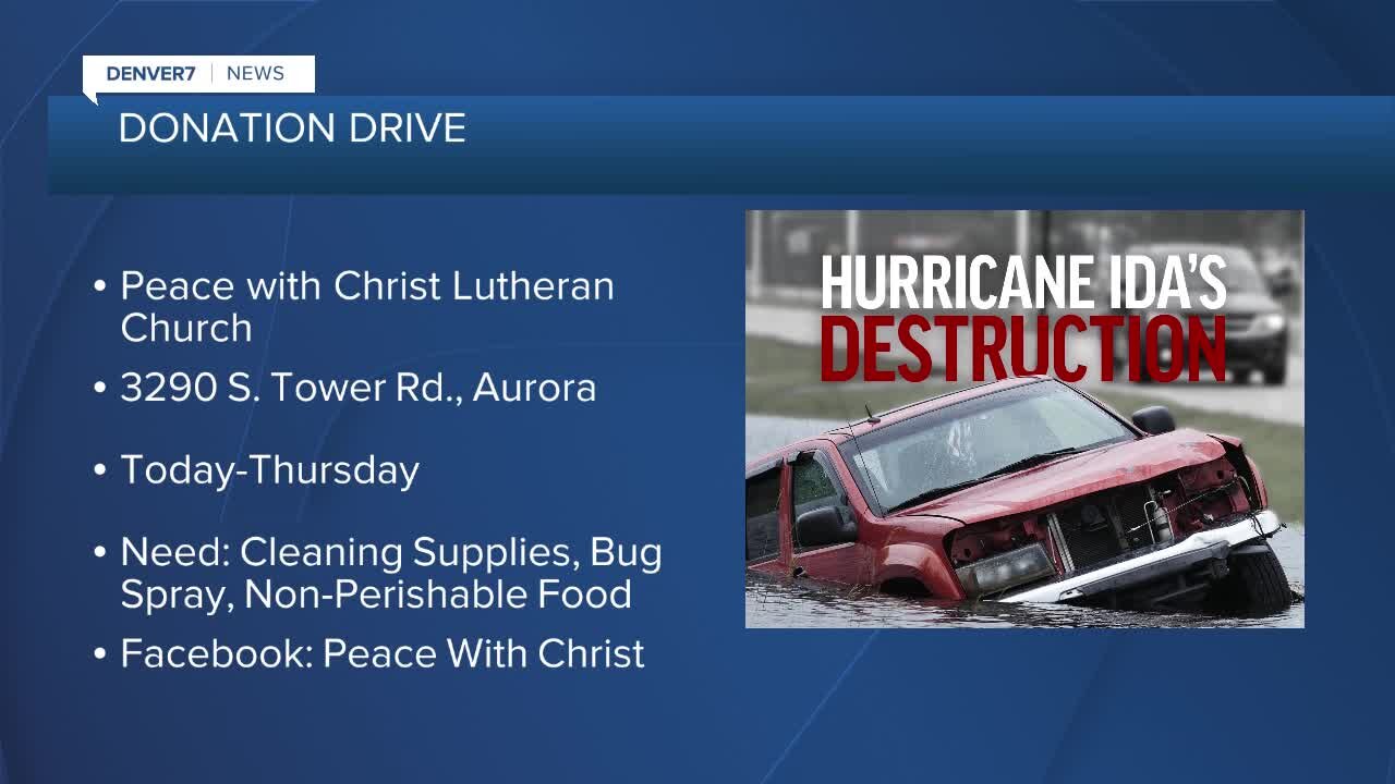 Aurora church taking donations to Hurricane Ida damage zone