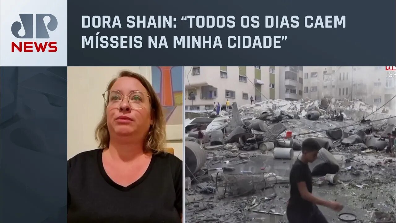 Moradora de Israel relata que a vida parou com a guerra do país contra o Hamas