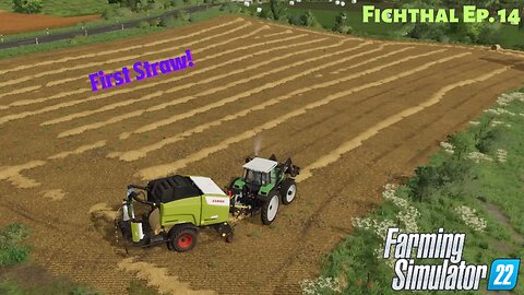 Fichthal EP 14 | Farm sim 22 | Bailing our first straw in Fichthal.