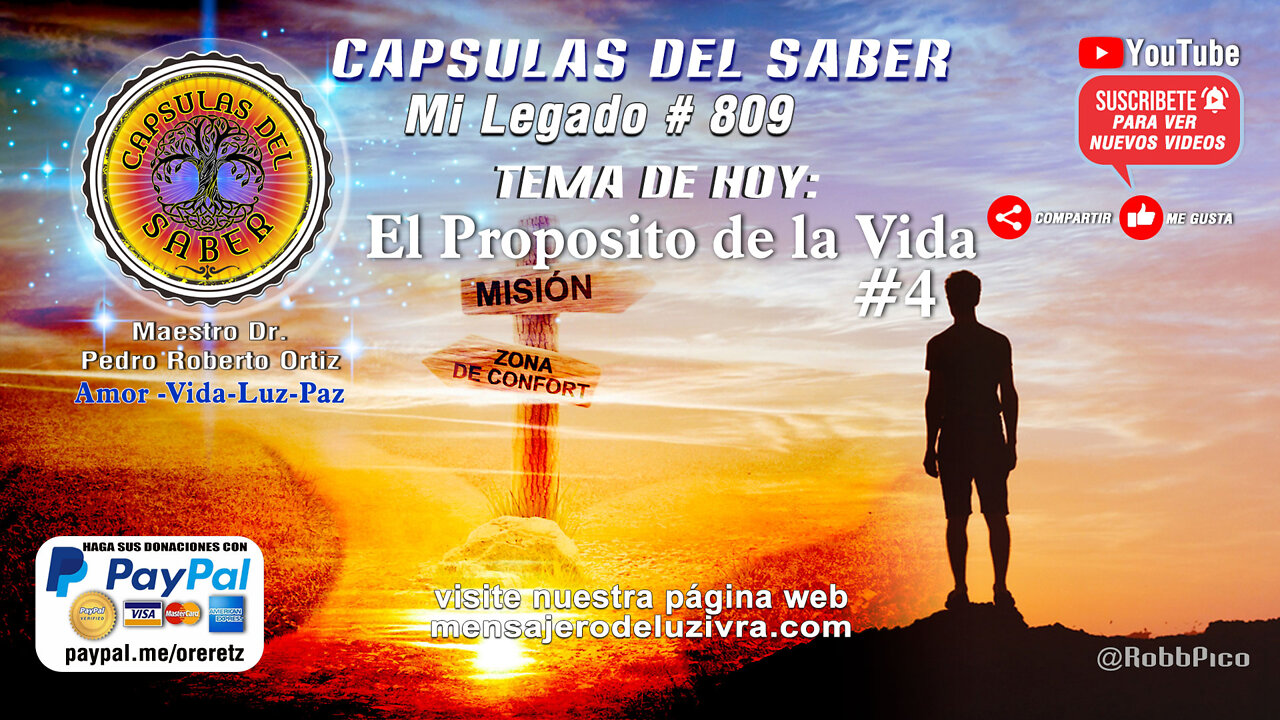 Tema de hoy: El Propósito de la Vida #4. Mi Legado #809