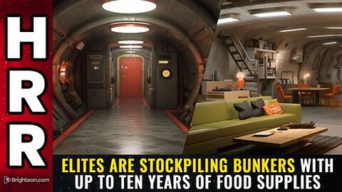 Elites are STOCKPILING BUNKERS with up to TEN YEARS of food supplies