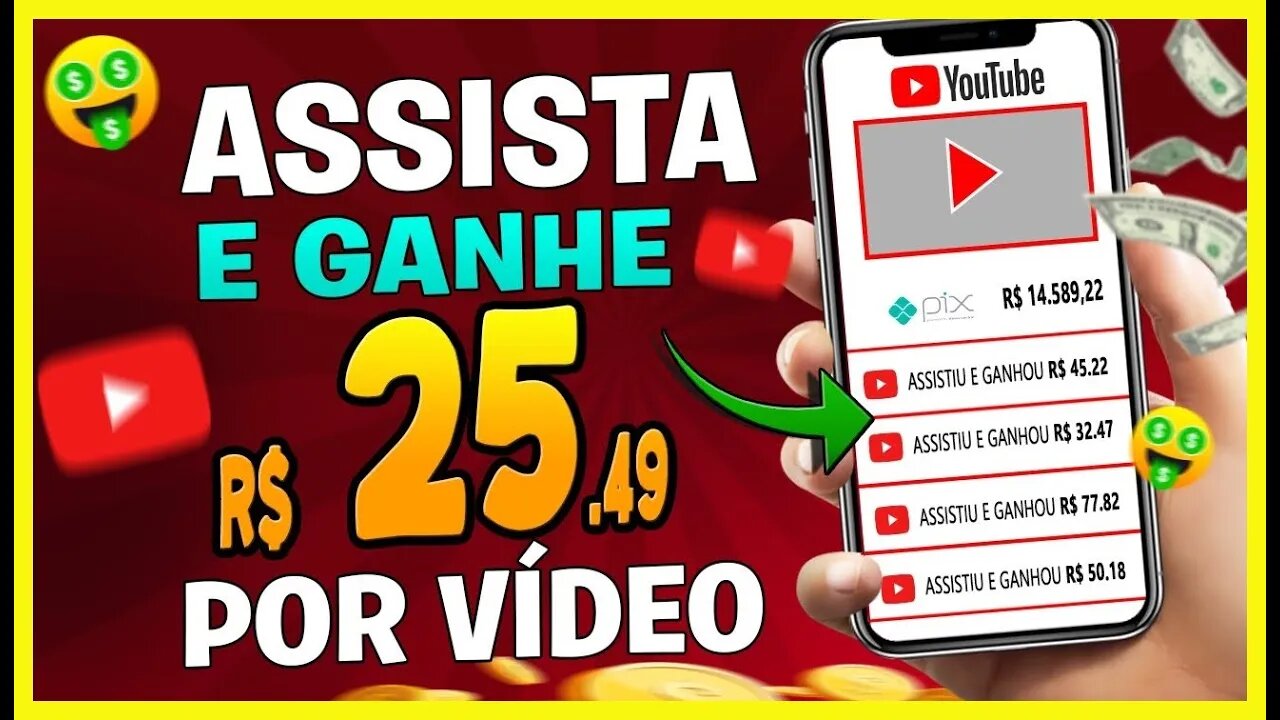 GANHE 1 PIX POR VIDEO😲 até R$25💸] APP para GANHAR DINHEIRO Assistindo Vídeos (Grátis) Pagou Mesmo✅