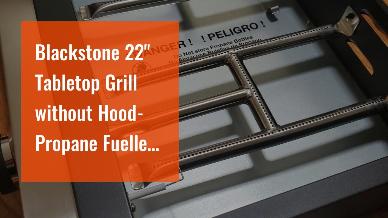 Blackstone 22" Tabletop Grill without Hood- Propane Fuelled – 22 inch Portable Gas Griddle with...