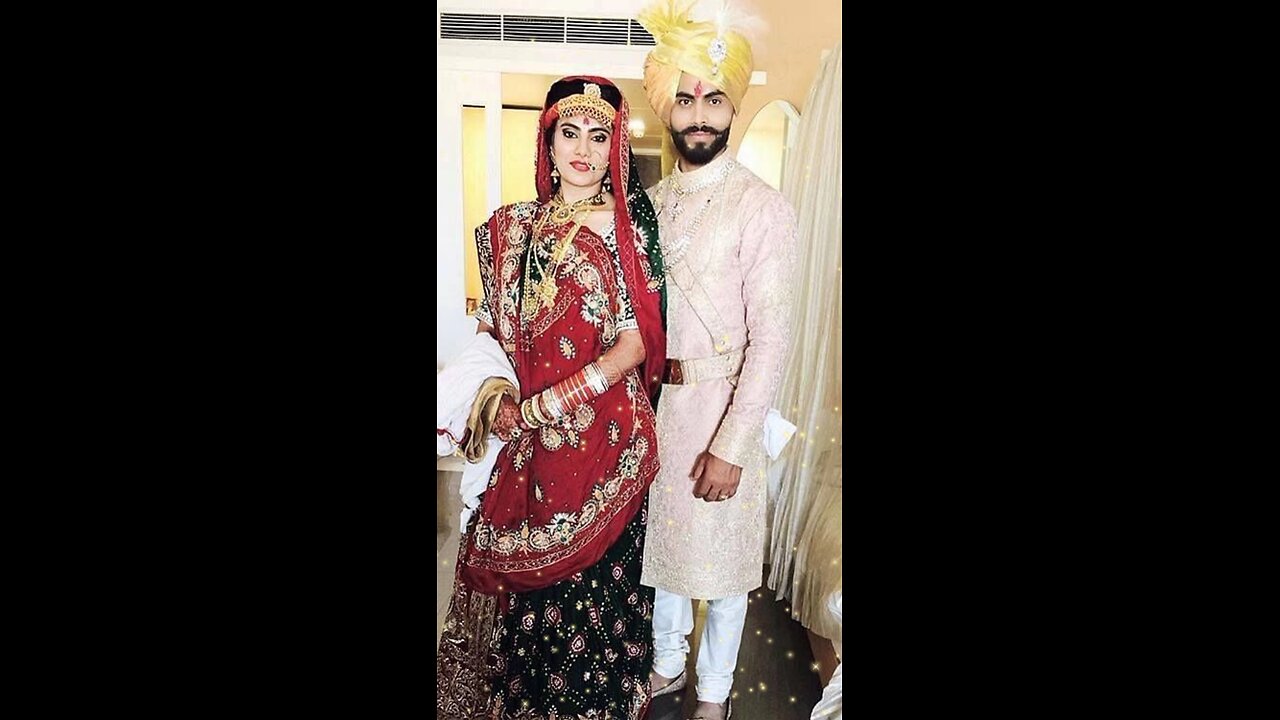 india team player ravindra jadeja with wife love