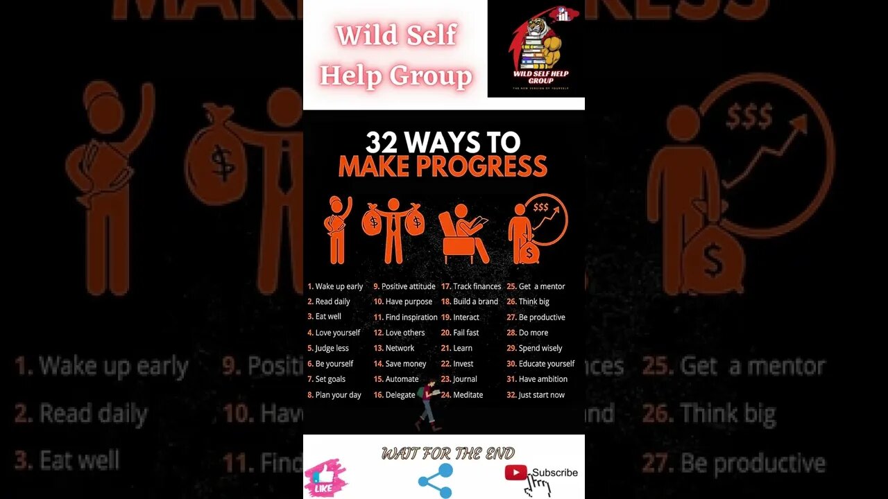 🔥32 ways to make progress🔥#shorts🔥#wildselfhelpgroup🔥7 July 2022🔥