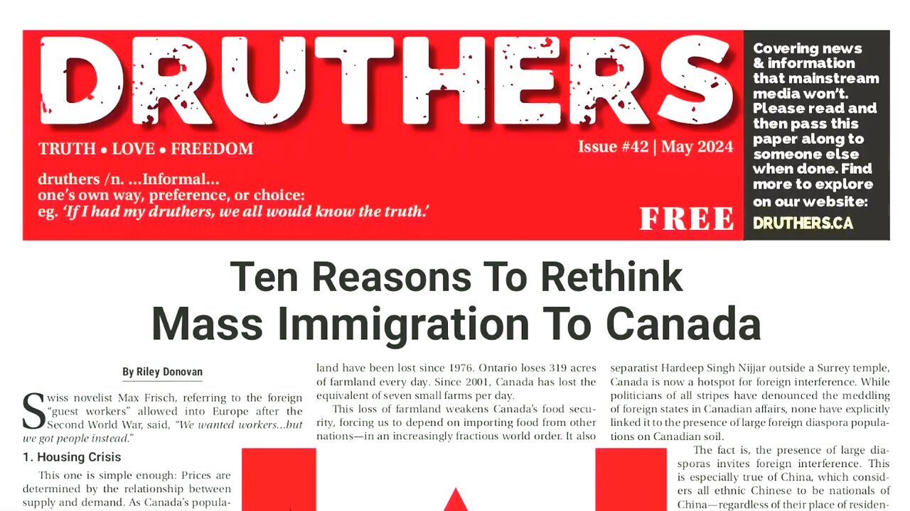 Druthers - May 2024 - Immigration - 🎵 The Who - Won't Get Fooled Again 🎵