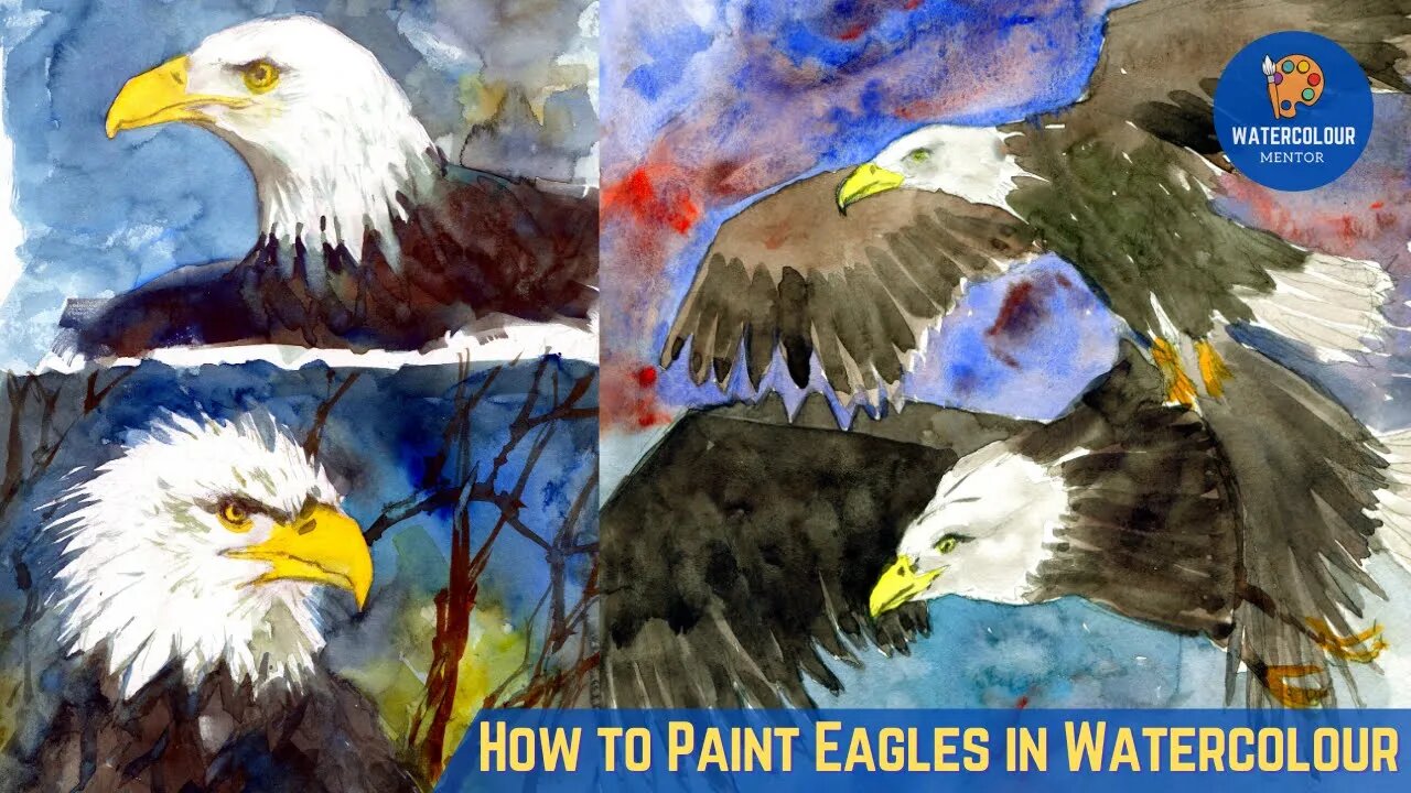 How To Paint a Watercolor Eagle | Beginners Tutorial