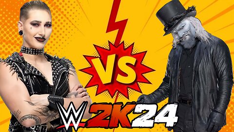 WWE 2K24 - Rhea Ripley vs Uncle howdy PS5 gameplay