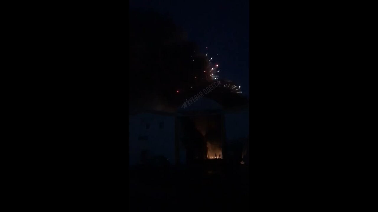 Fireworks factory was stuck tonight in the Russian strike on Odessa