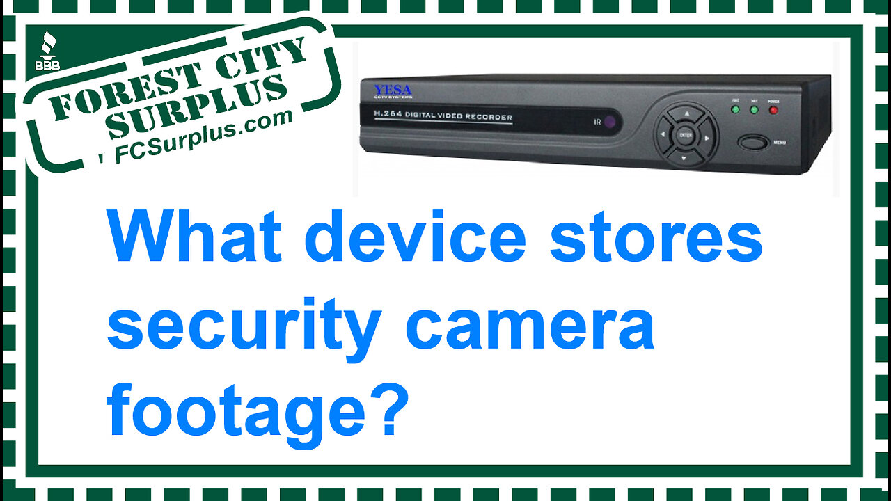 What Device Stores Security Camera Footage?