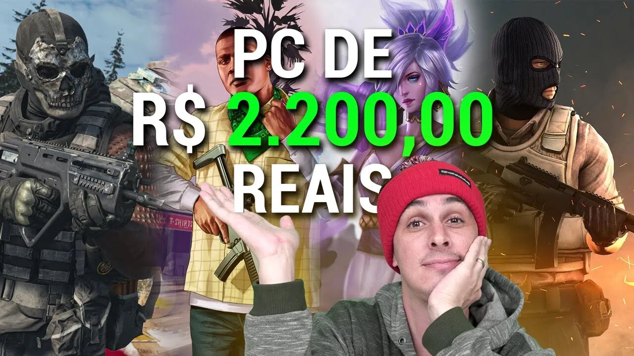 PC GAMER DE R$ 2.200,00 COMPRADO EM 2017 - AINDA RODA ALGO?