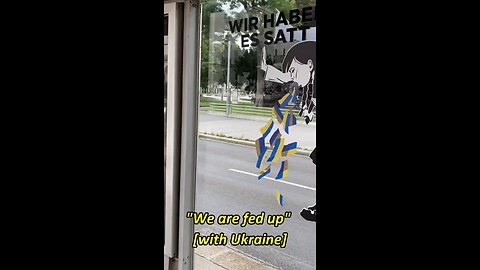 Graffiti spotted in Austria: "We are fed up [with Ukraine]"