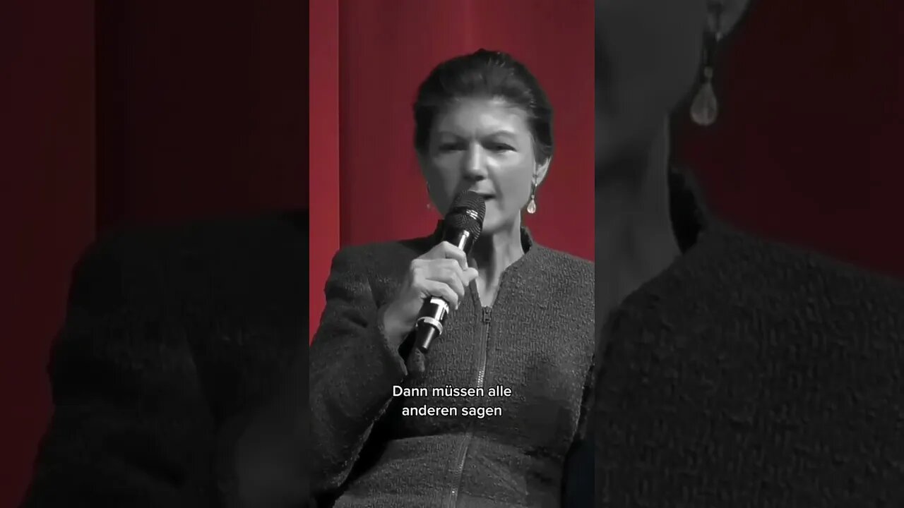 Frau Wagenknecht über eine Debatte in Deutschland