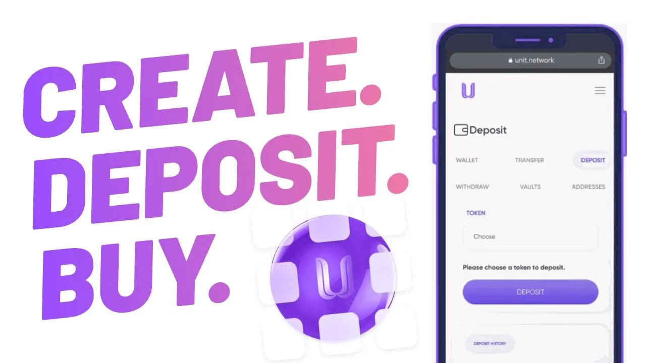 How to Create an Account, Deposit and Buy Tokens on Unit Network