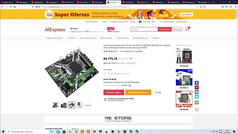 KITs XEON X99 no Aliexpress.