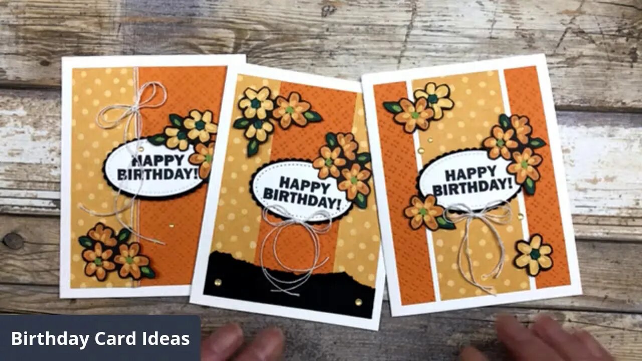 Birthday Cards with Patterned Paper Embellishments