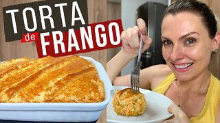 TORTA DE FRANGO - MASSA CROCANTE E RECHEIO MEGA CREMOSO