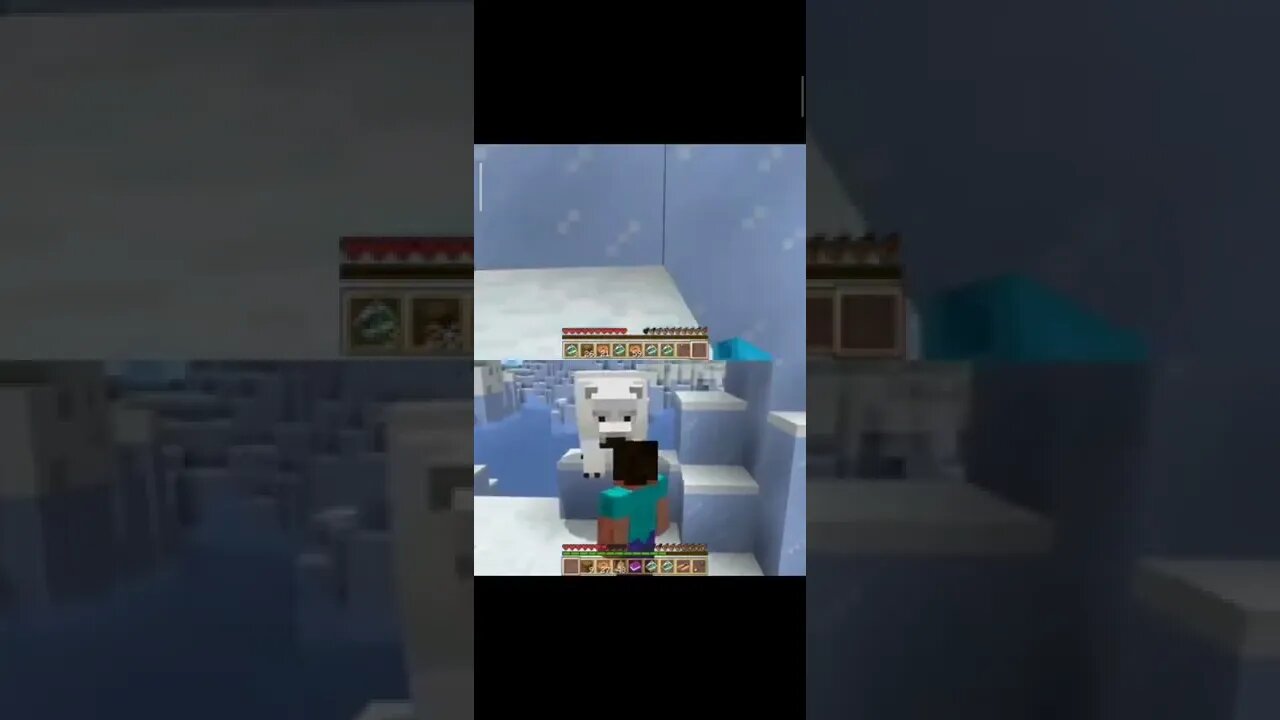 O TOTOY ENCONTROU UM URSO POLAR NA SESSÃO DE CONGELADOS 🥶 #shorts #minecraft