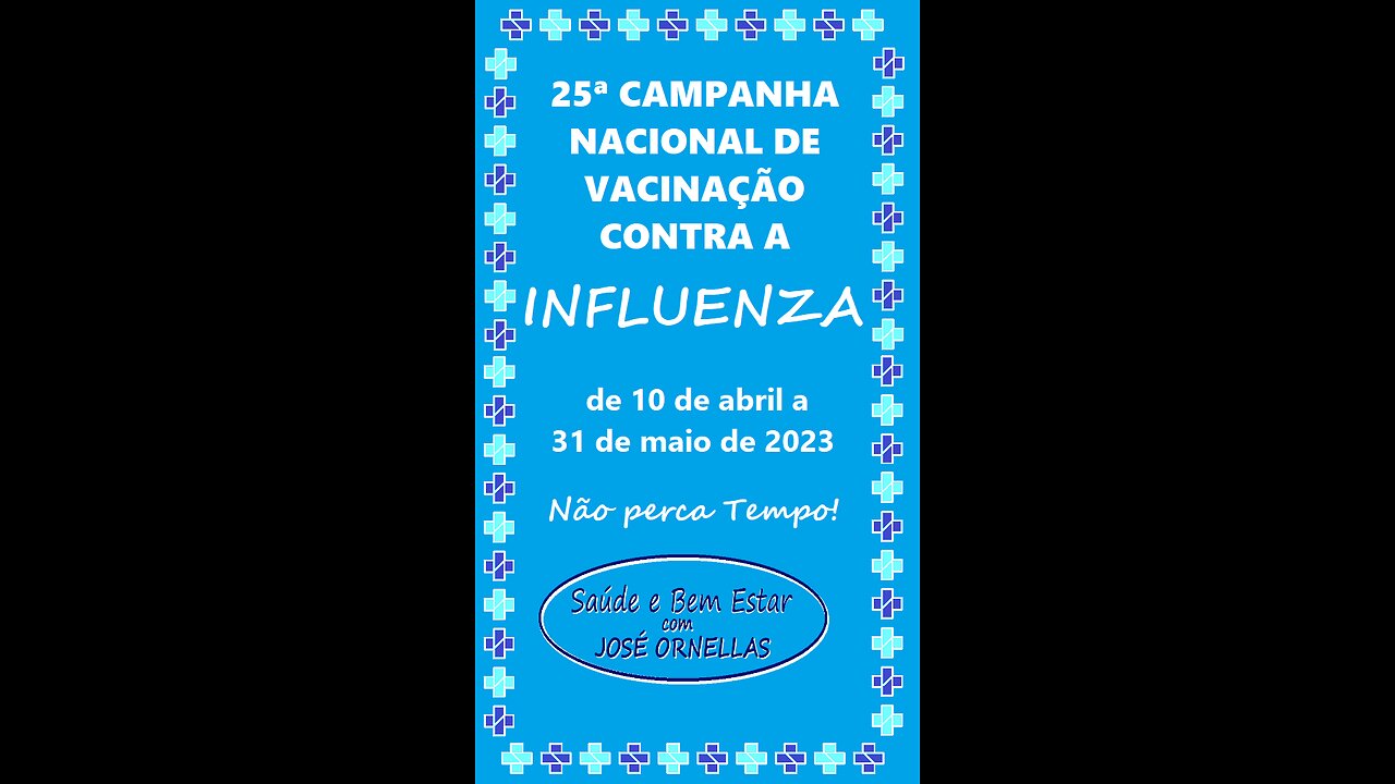 CAMPANHA DE VACINAÇÃO 2023 CONTRA A GRIPE INFLUENZA 💉