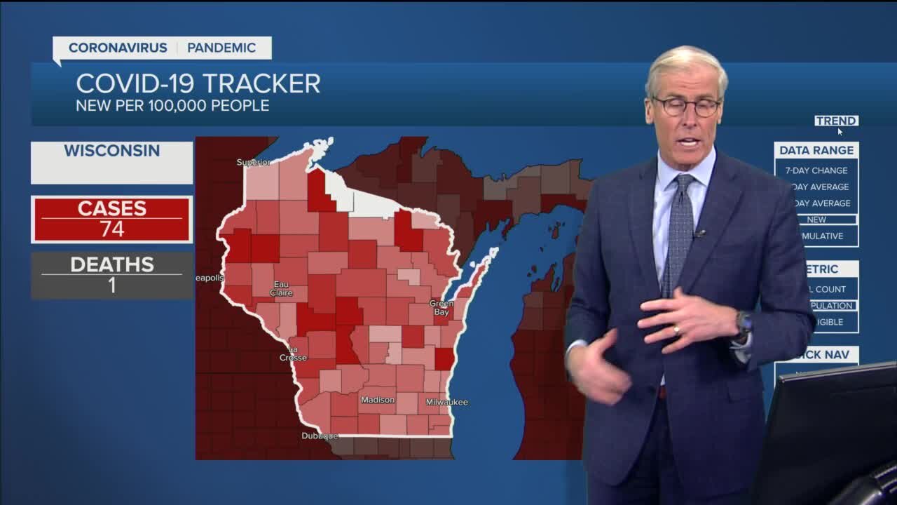 The latest: COVID-19 tracker in Wisconsin