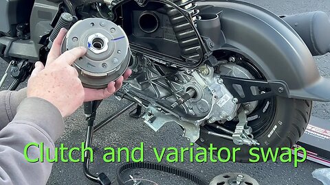 2022 Honda Navi-Variator, Clutch and wedge weight upgrade