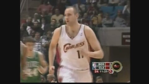 Zydrunas Ilgauskas 19 Points Vs. Celtics, 2003-04.