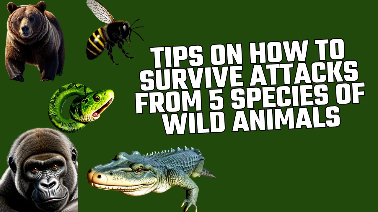 Tips on How to Survive Attacks from 5 Species of Wild Animals.