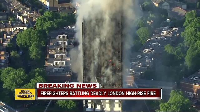 At least 6 killed in massive London high-rise blaze