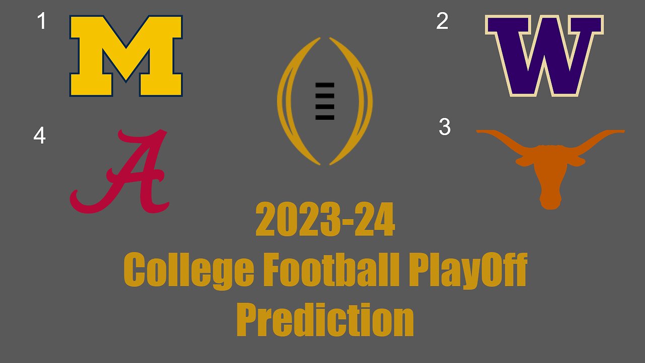 College Football Playoff Prediction!!! (23-24)