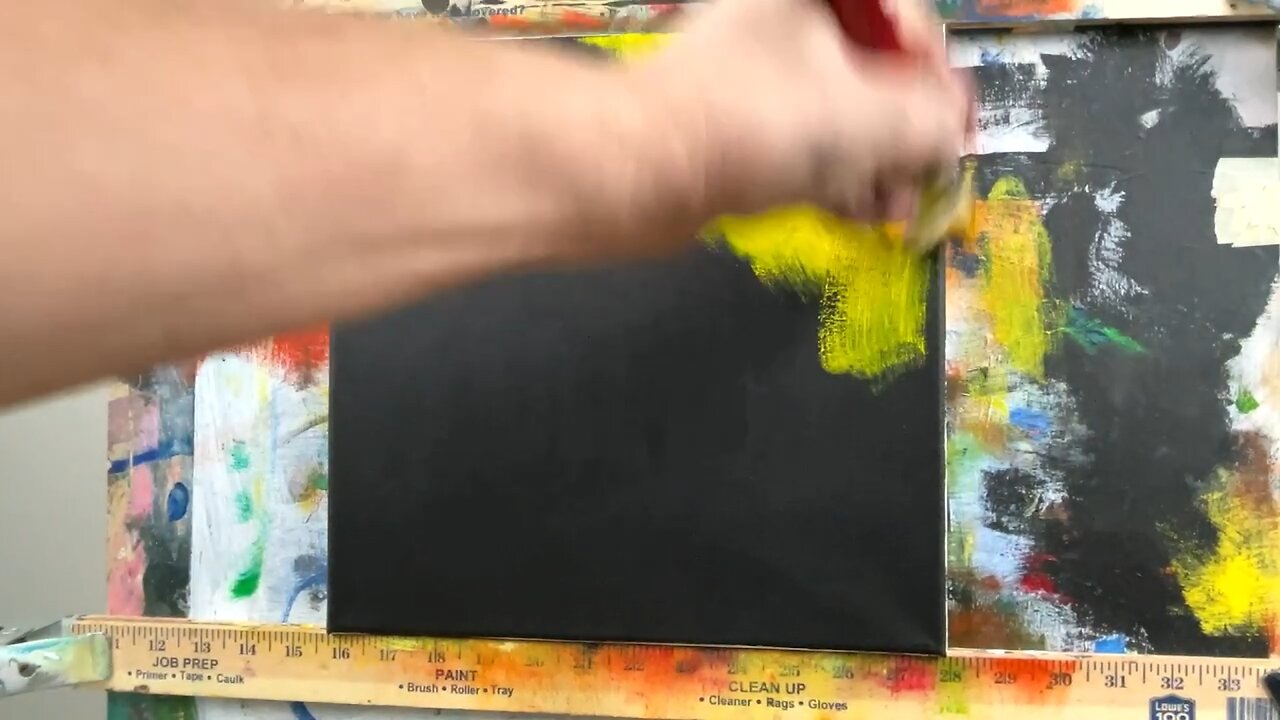 Upbeat happy music and Abstract Oil Painting to to get ready for your day. "fot545f" #artsale
