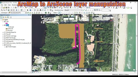 ArcMap ArcScene layer manipulation