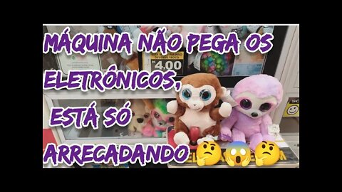 MÁQUINA DE PELÚCIAS PREMIUM NÃO TEM FORÇA PARA PEGAR OS ELETRÔNICOS, SÓ ARRECADANDO 🤬😡😠