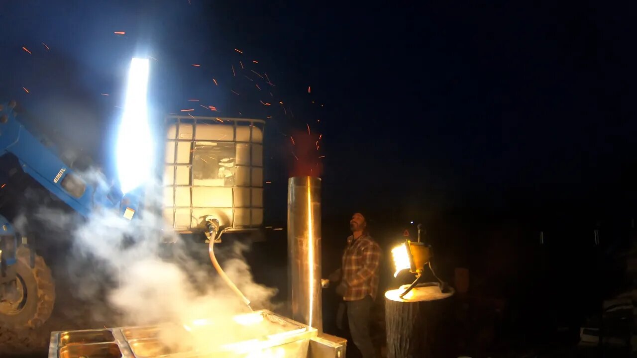 It Turned into a FIRE Cannon! - How to Tap Maple Trees and Turn Sap into SYRUP