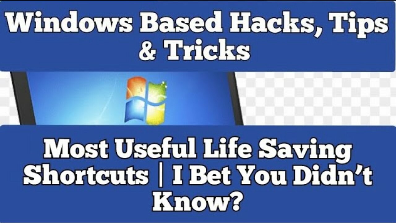 Windows Based Hacks, Tips & Tricks | Most Useful Life Saving Shortcuts | I Bet You Didn’t Know?