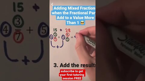 How to add mixed fractions