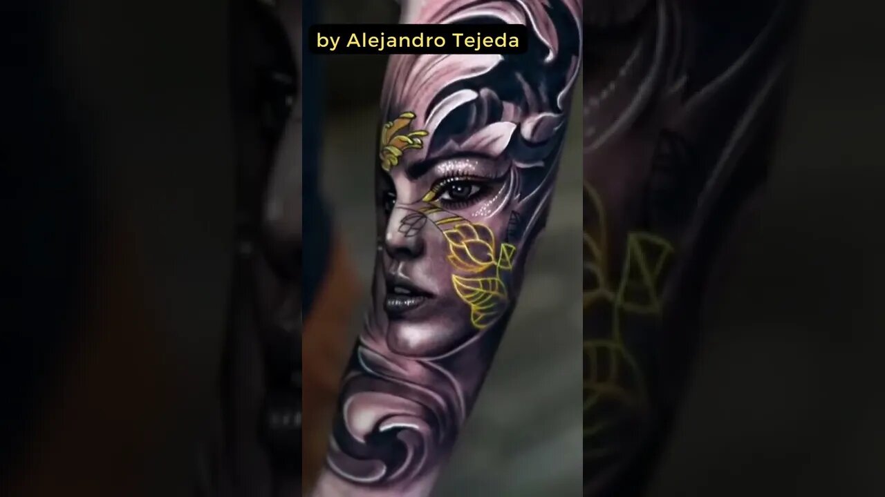 Stunning work by Alejandro Tejeda #shorts #tattoos #inked #youtubeshorts