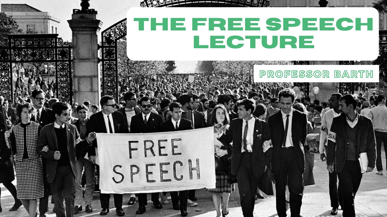 The Free Speech Lecture