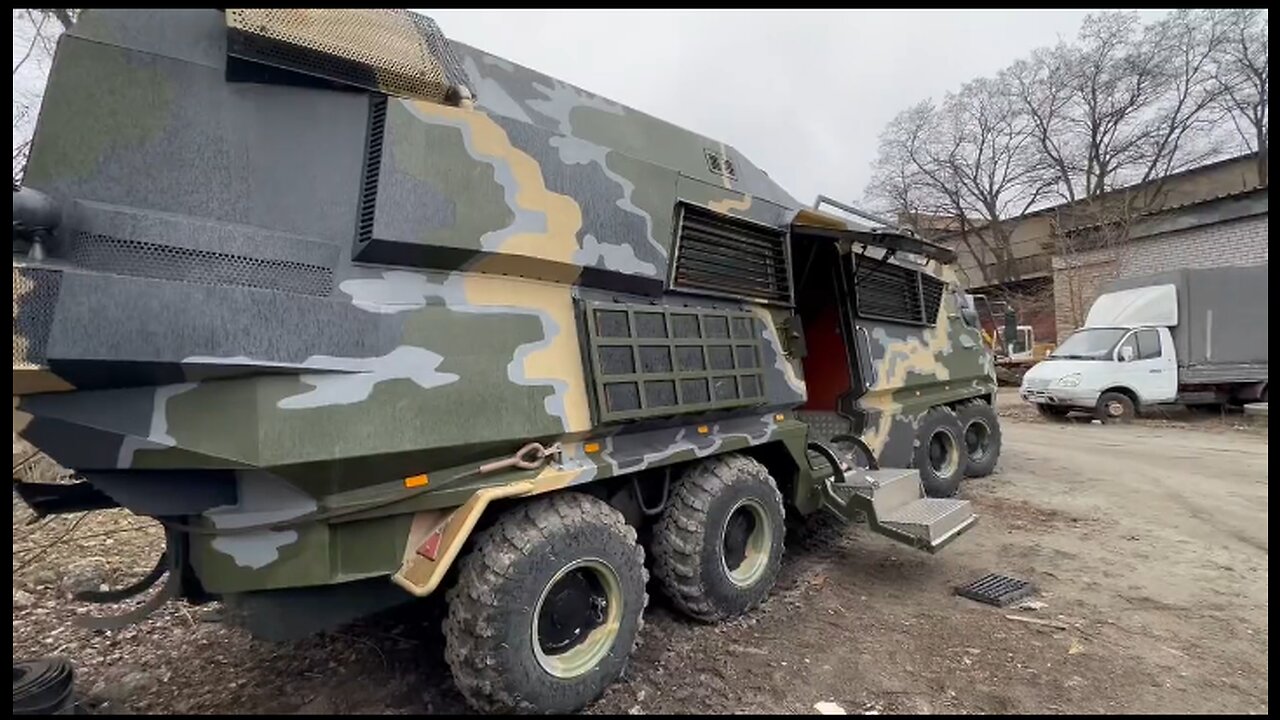 An Armored Mobile Operating Room Build On Top of a BTR-60