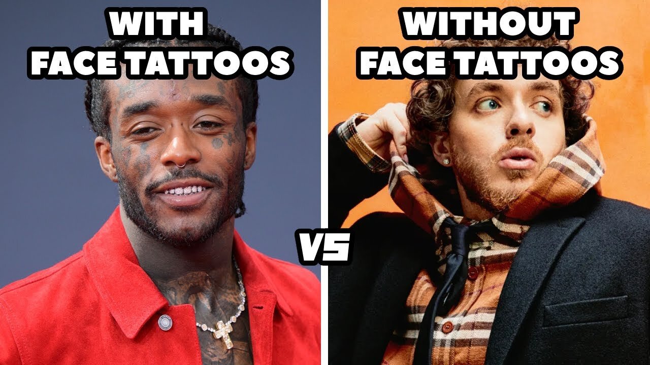 RAPPERS WITH FACE TATTOOS vs RAPPERS WITHOUT FACE TATTOOS