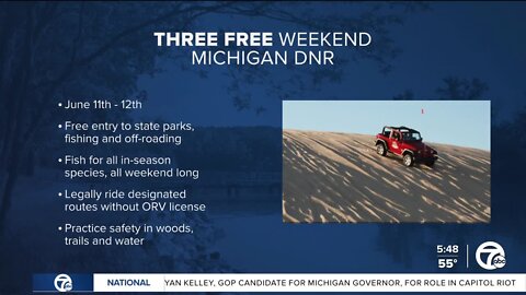 Michigan has free state park entry, free fishing this weekend